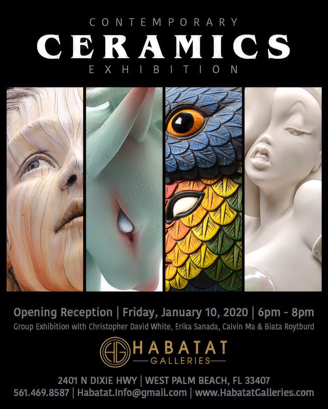 Ceramics Group Show Flyer · Habatat Galleries