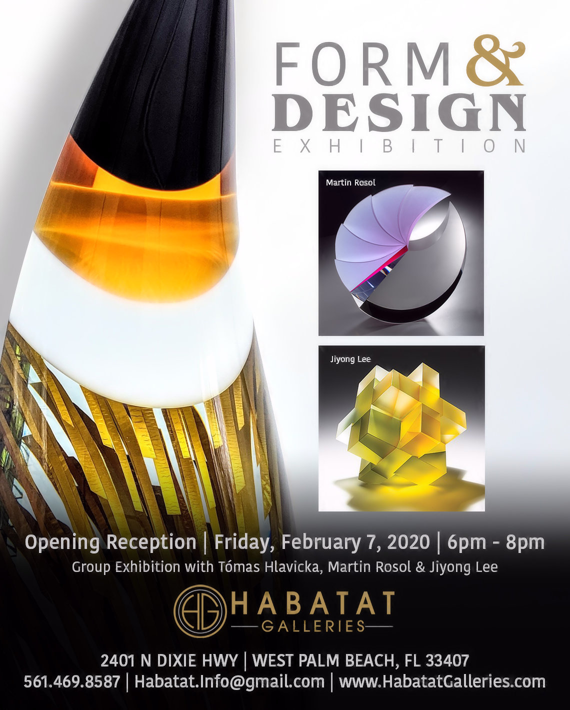 Form Design Group Show Flyer · Habatat Galleries