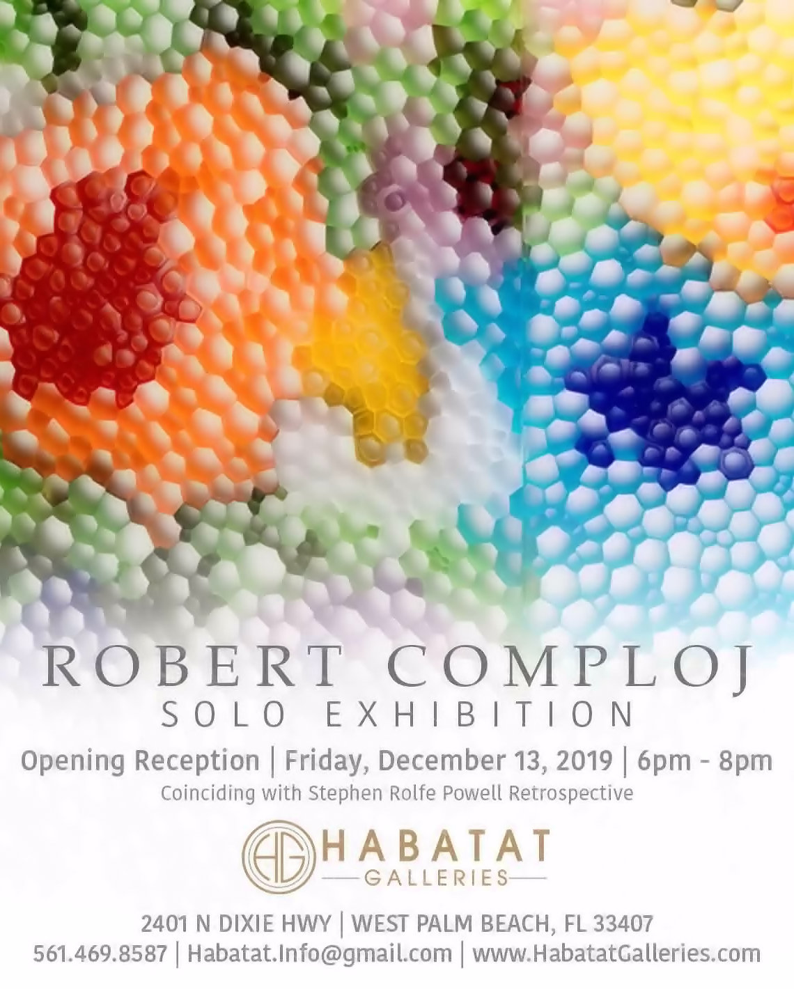 Robert Comploj 3 Flyer · Habatat Galleries