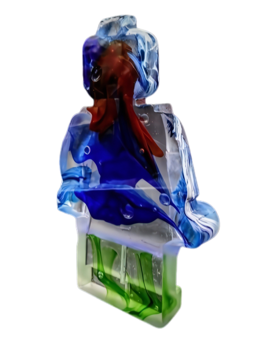 Artwork By Hannah Gibson Shades Of Red Blue And Green · Habatat Galleries
