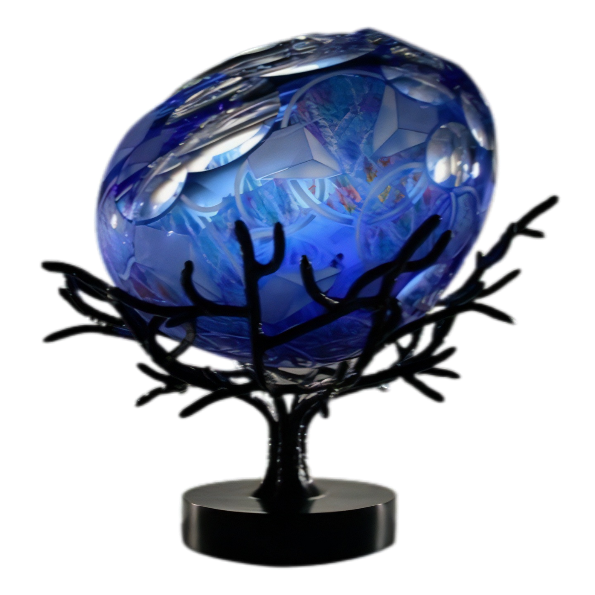 Artwork By David Schwarz Tree Blue · Habatat Galleries