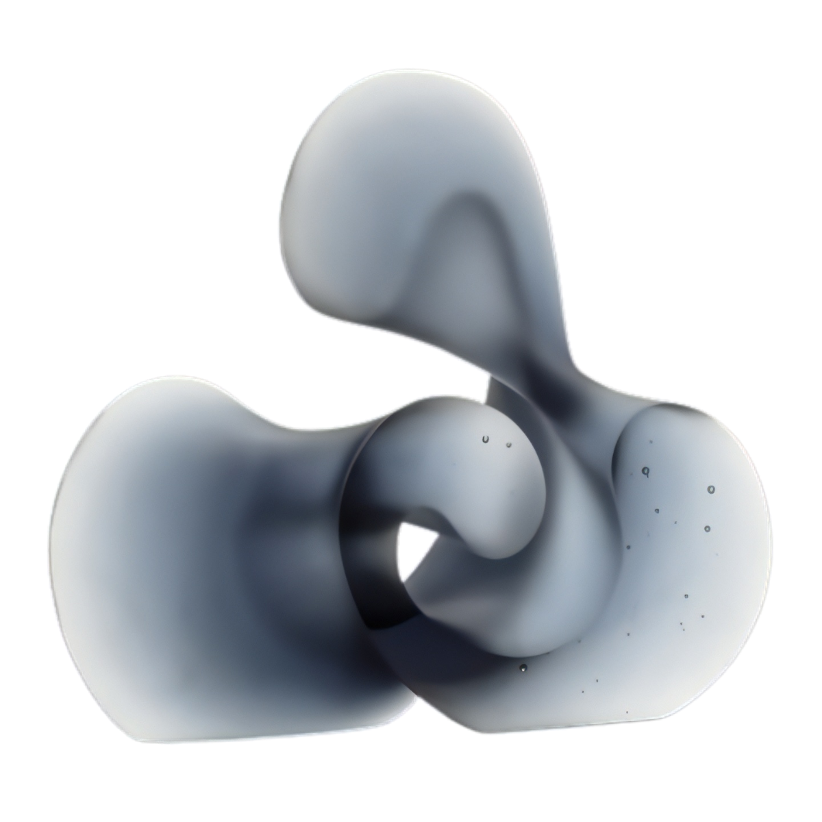 Artwork By Karin Morch Amorphous Grey Blue · Habatat Galleries
