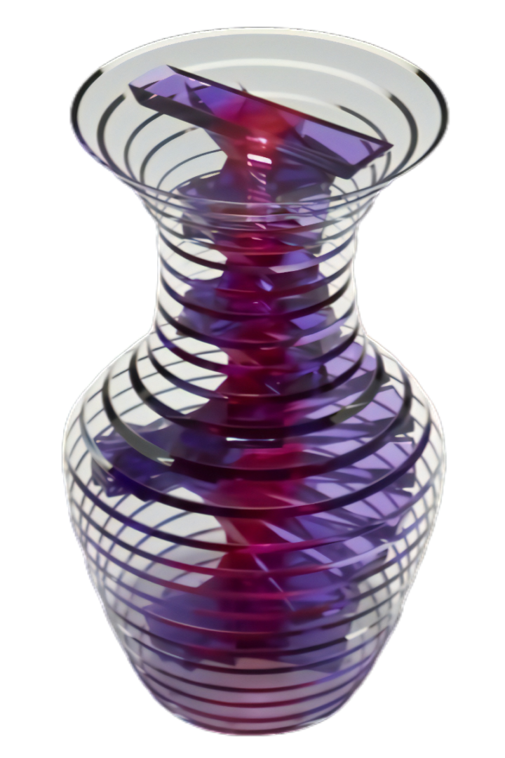 Artwork By Sidney Hutter Polished Plate Glass Vase 32 13 · Habatat Galleries