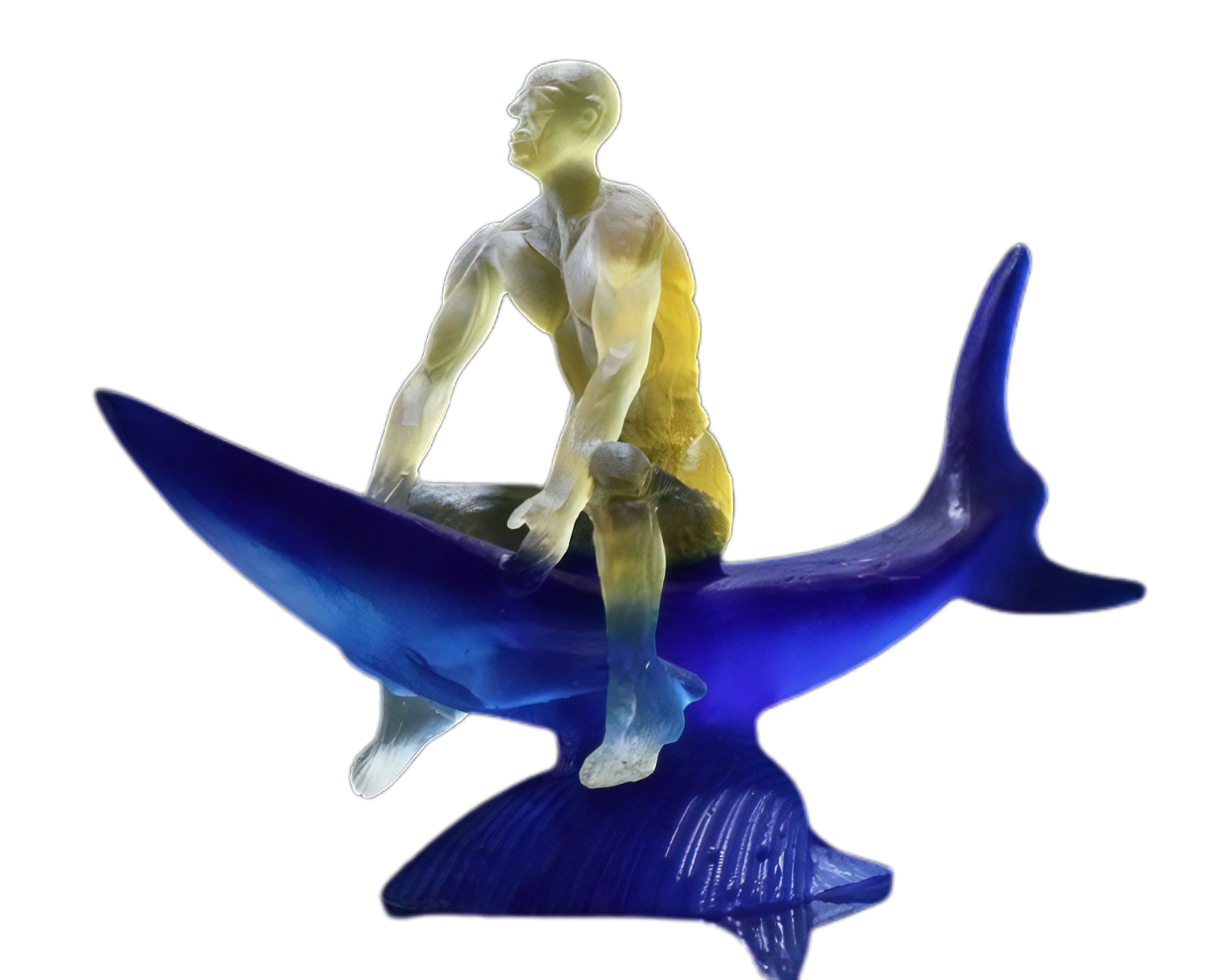 Artwork By Stephen Pon Totem Series Blue Shark · Habatat Galleries