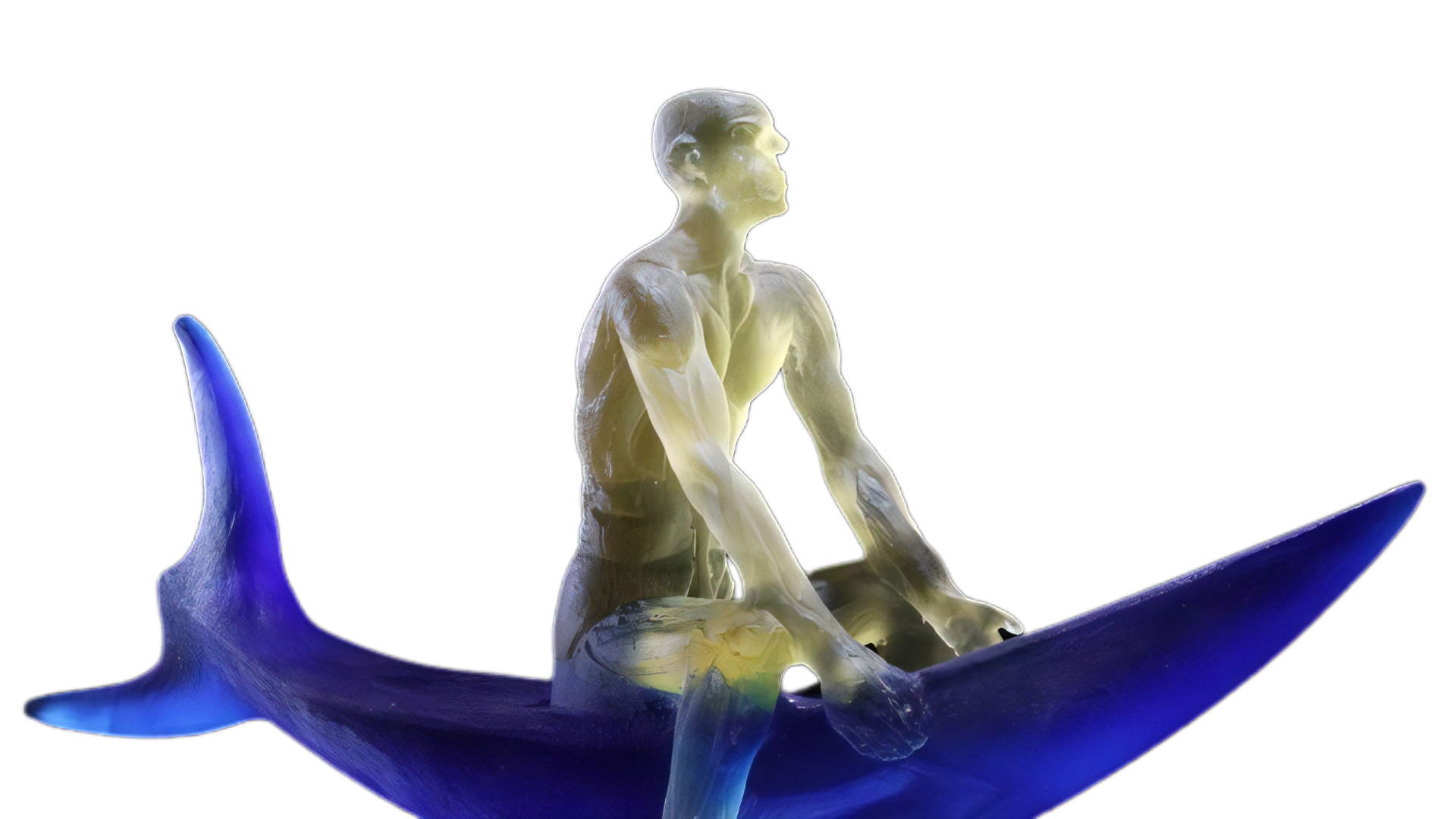 Artwork By Stephen Pon Totem Series Blue Shark · Habatat Galleries