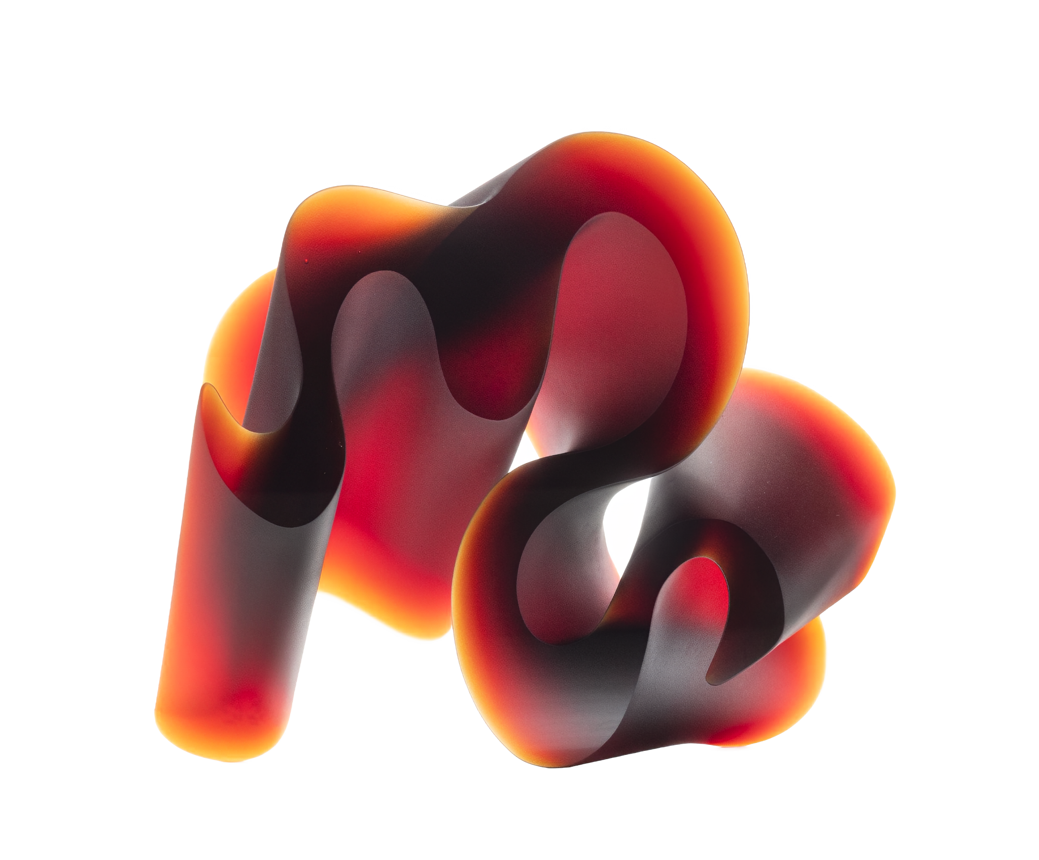 Artwork By Karin Morch Big Line Dark Red · Habatat Galleries